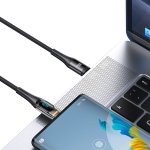 USAMS καλώδιο USB-C σε USB-C US-SJ590, 100W, 480Mbps, 1.2m, μαύρο - Image 3